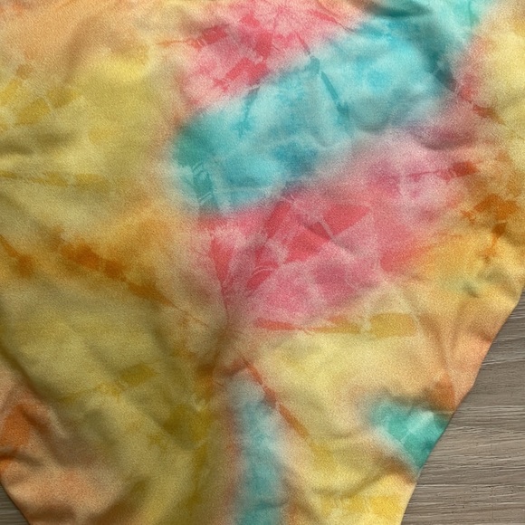 NWT beach riot tie dye bikini! One shoulder! SET, both LARGE!